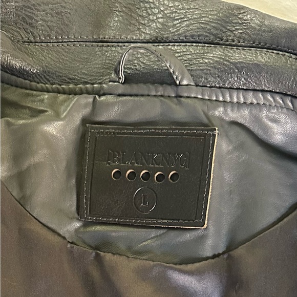 Blank NYC Leather Jacket Coat Grey Size L - Picture 7 of 11